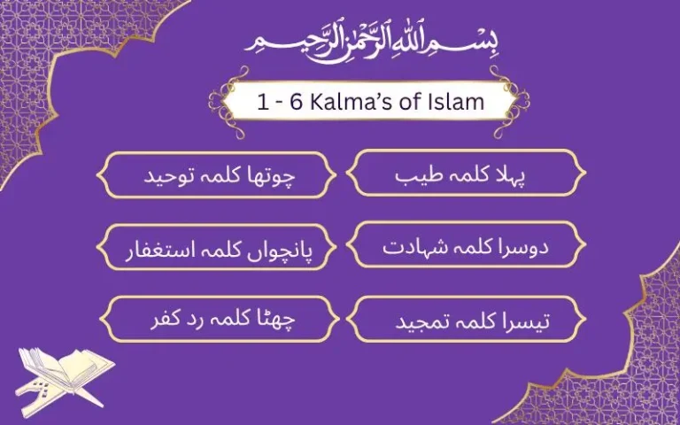 1 - 6 kalmas's in islam
