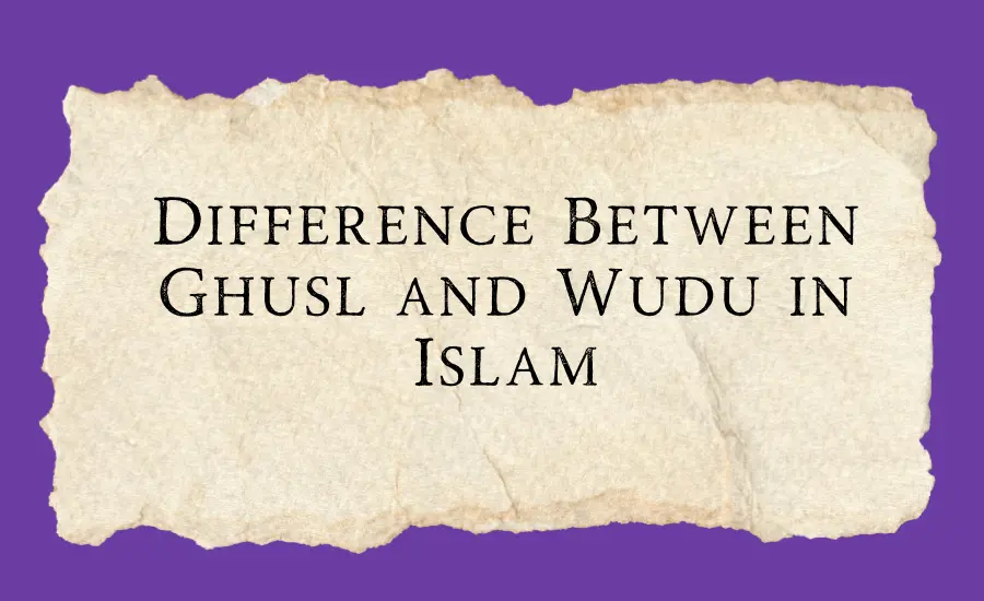 gusul vs wudu