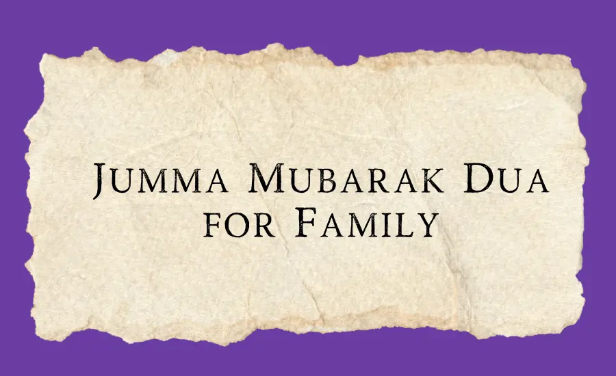 Jumma Mubarak duas for family