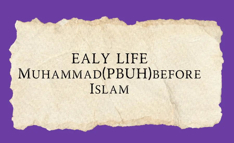 Early life of Muhammad