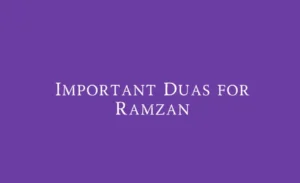 duas for Ramadan