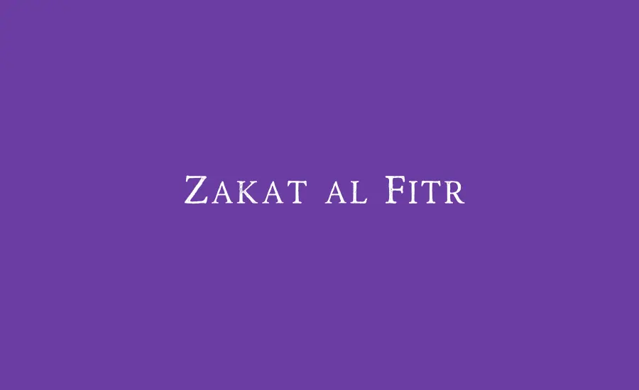 Zakat al Fitr