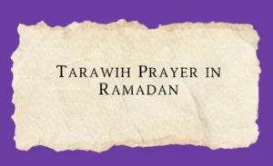 Taraweeh prayer
