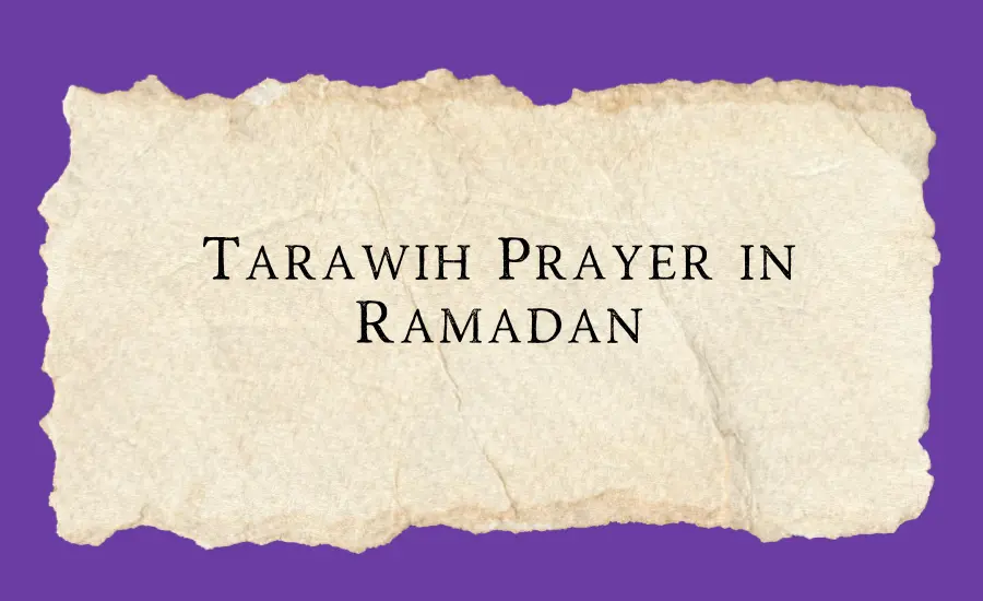 Taraweeh prayer