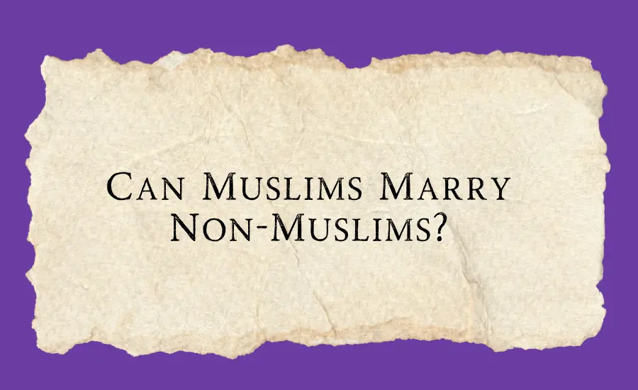 can Muslim marry non Muslim
