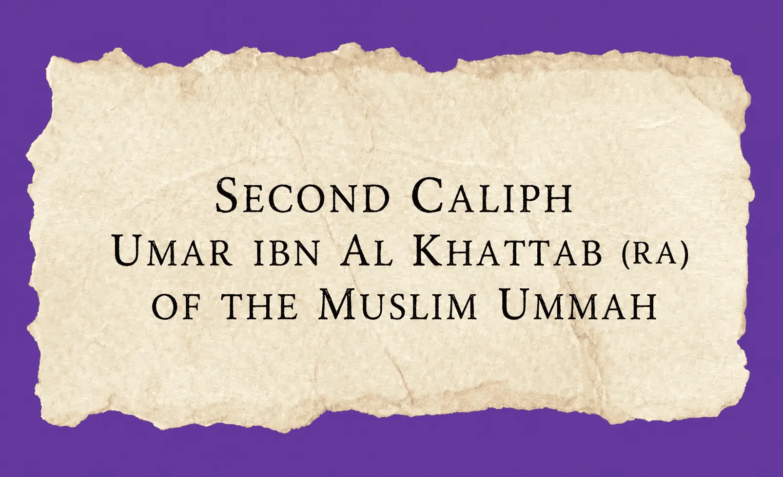 second caliph umer