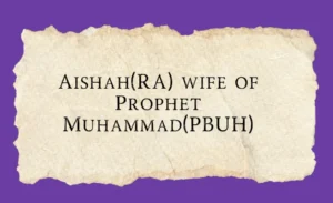 Aishah(RA)