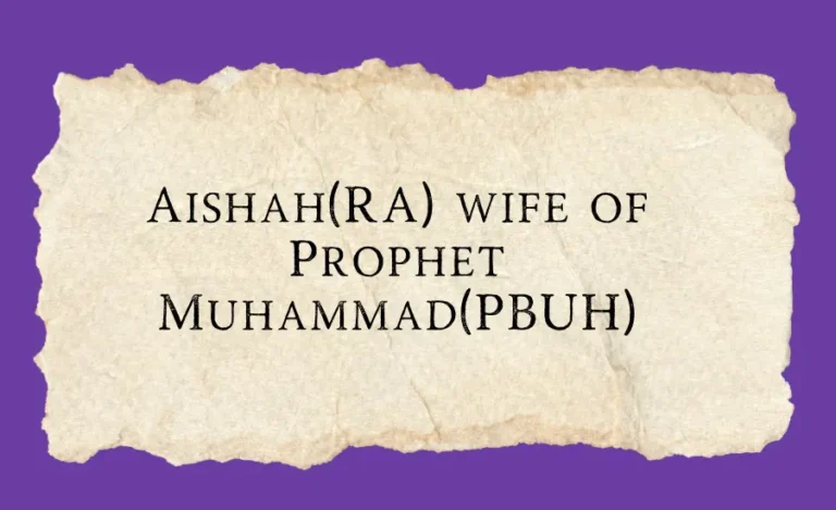 Aishah(RA)