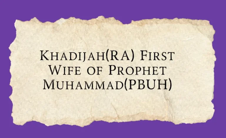 Khadijah(RA)